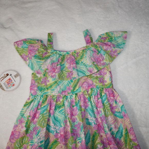 Girls Woven Hawaiin Dress 5T NWT Members Mark - Picture 6 of 6